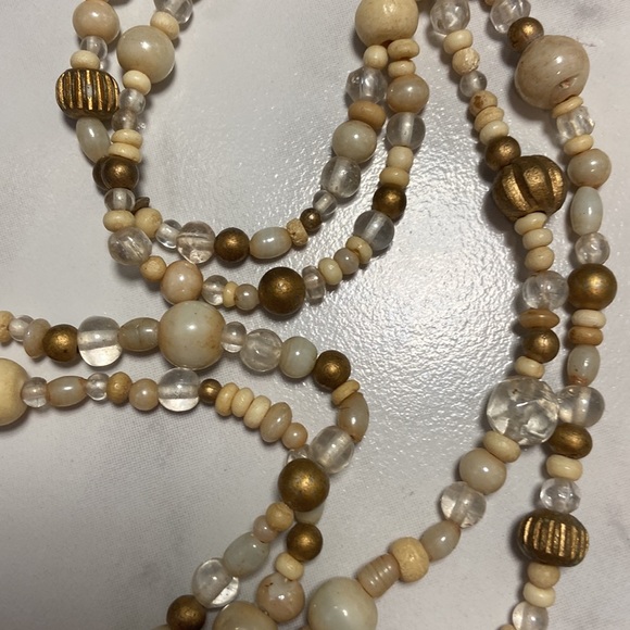 The Limited double stranded beaded heart necklace. I think vintage. So pretty! - Picture 5 of 9